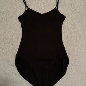 Capezio V-Neck Camisole Leotard Black
